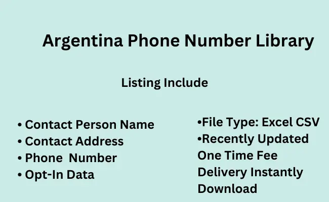 Argentina phone number library