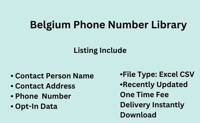 Belgium phone number library