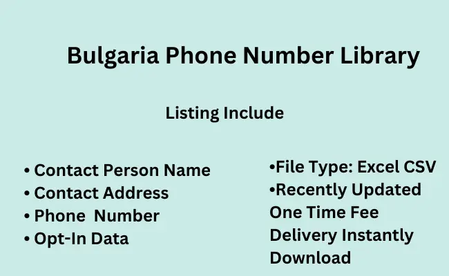 Bulgaria phone number library