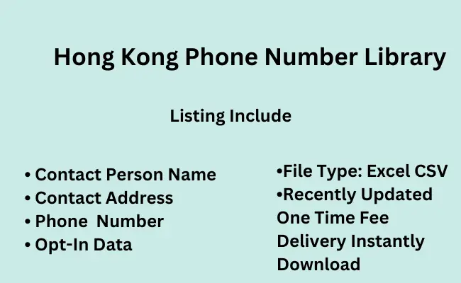 Hong Kong phone number library