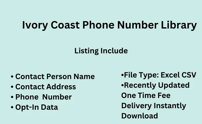 Ivory Coast phone number library