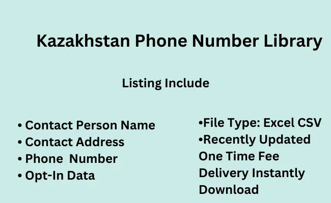 Kazakhstan phone number library