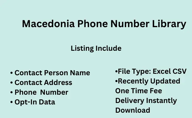 Macedonia phone number library