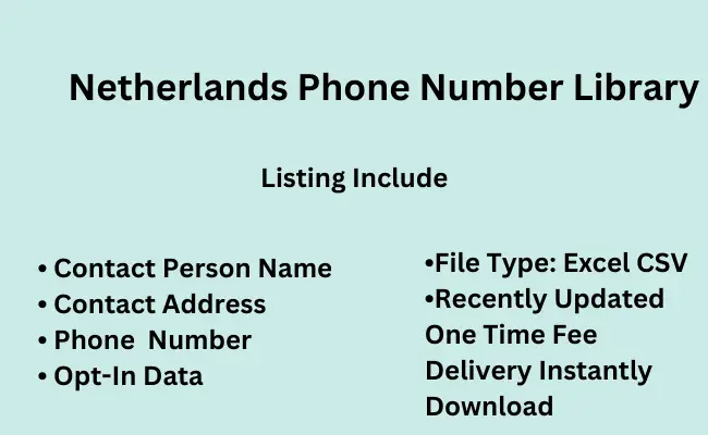 Netherlands phone number library