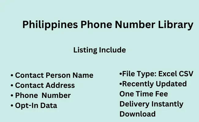 Philippines phone number library