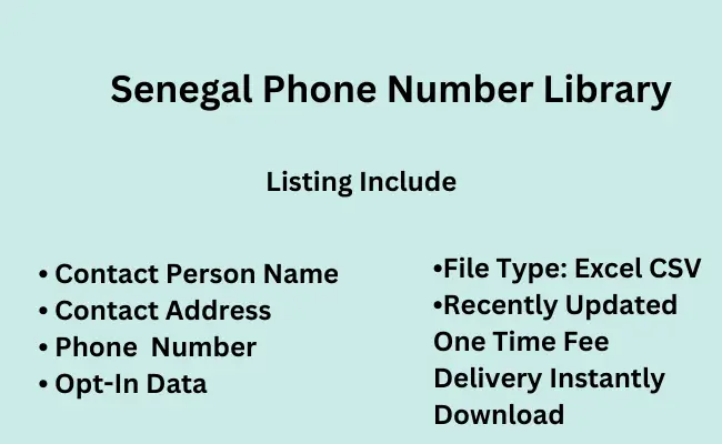 Senegal phone number library