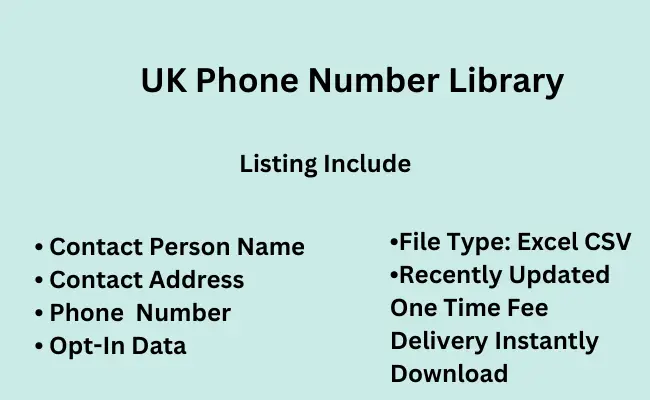 UK phone number library