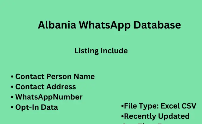 Albania WhatsApp Database