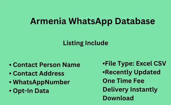 Armenia WhatsApp Database