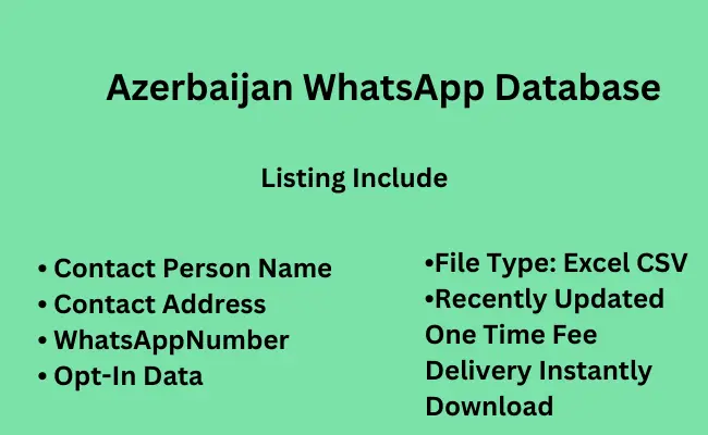 Azerbaijan WhatsApp Database