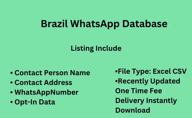 Brazil WhatsApp Database