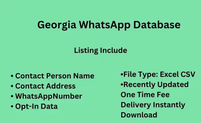 Georgia WhatsApp Database