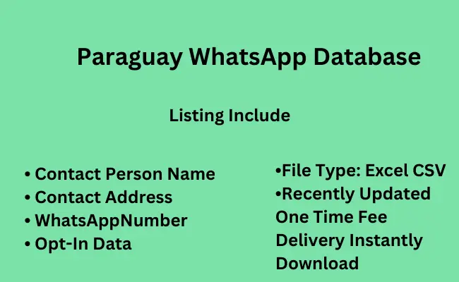 Paraguay whatsapp database