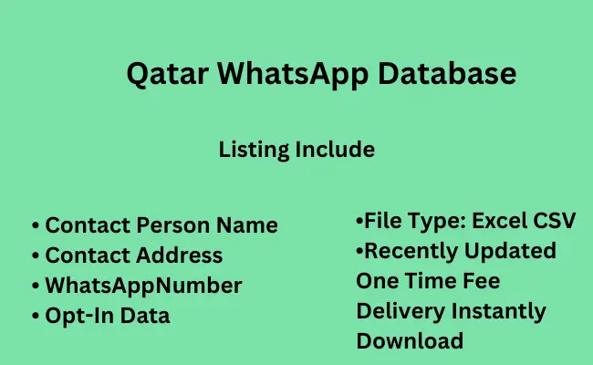 Qatar whatsapp database